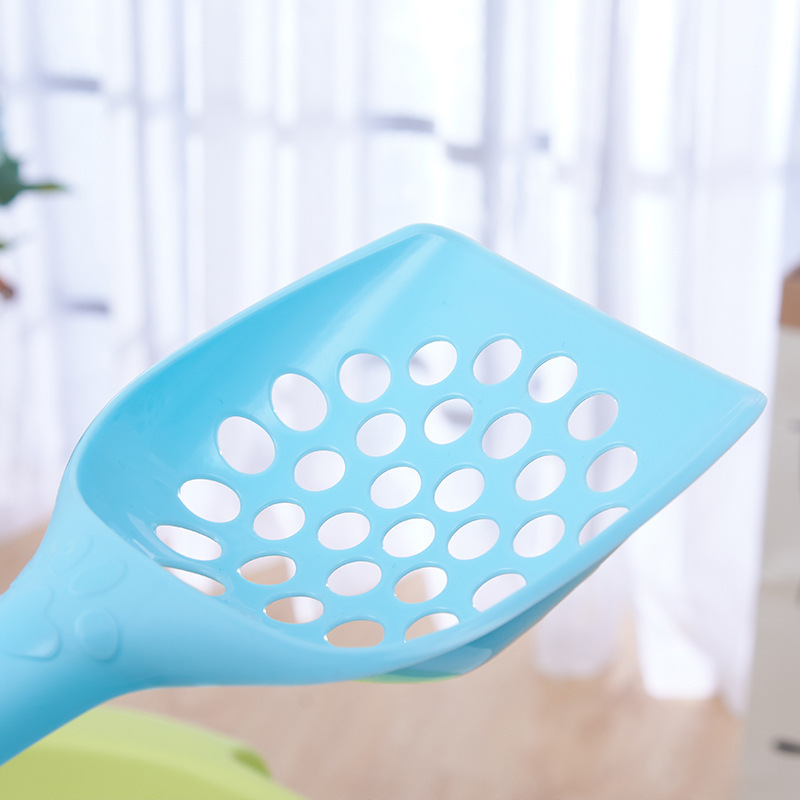 Pet Supplies in Stock Wholesale Thickened Cat Litter Scoop Pet Shovel Pick-up Shovel round Hole-Shaped Cat Litter Shovel