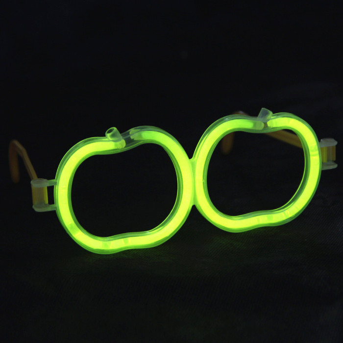 Wholesale light sticks glow toy glasses aluminum foil bags of luminescent apples glasses children cheering props Wholesale light sticks glow toy glasses aluminum foil bags of luminescent apples glasses children cheering props