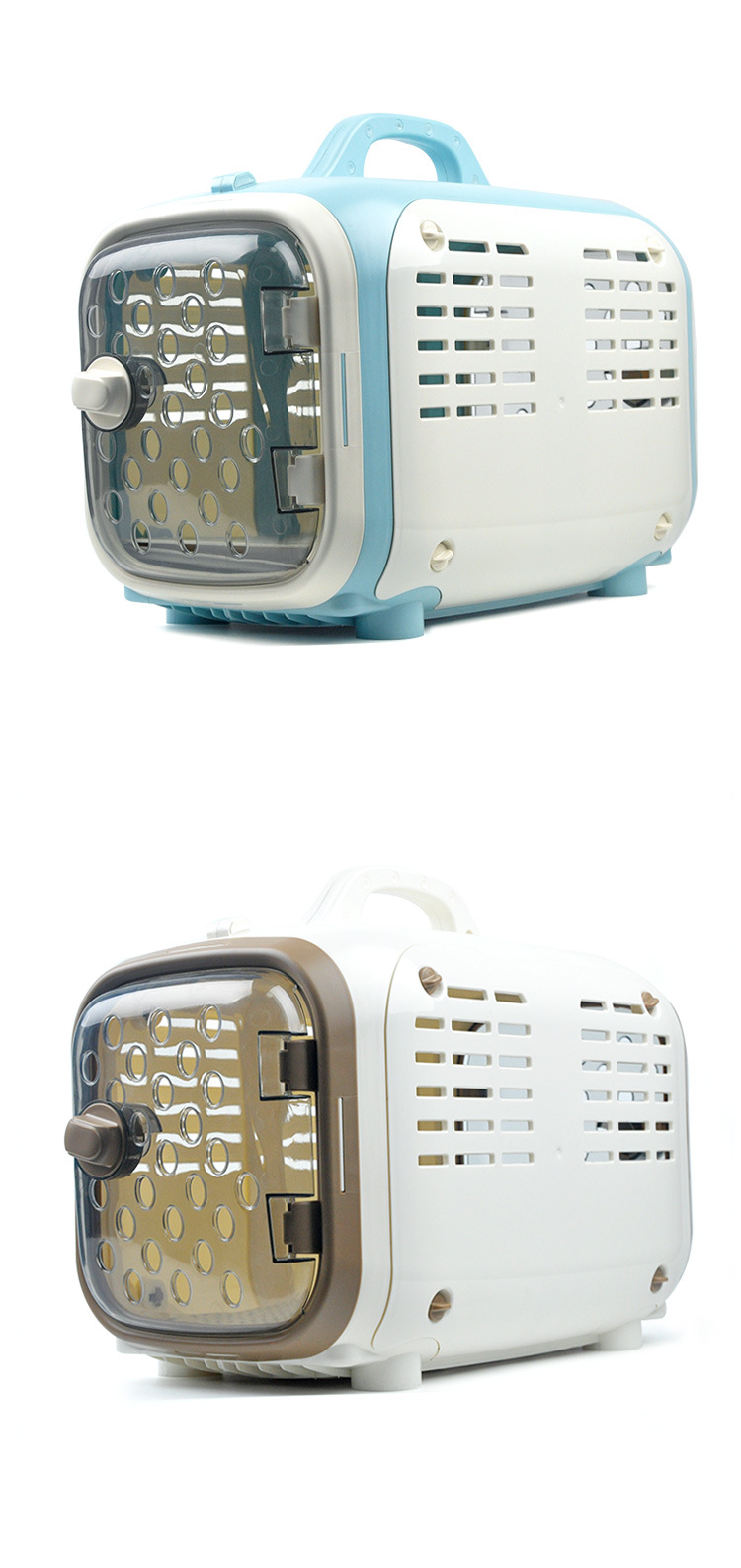 Pet air box comfort and breathable transport box the cat can carry a teddy dog cage when checking out the air box