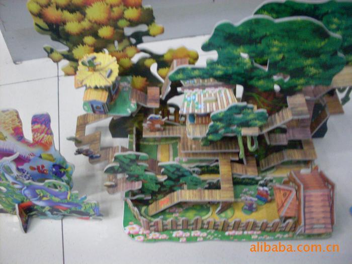 Big 8 bubble template three-dimensional puzzle 3D jigsaw XY631 three little pigs pattern Big 8 bubble template three-dimensional puzzle 3D jigsaw XY631 three little pigs pattern