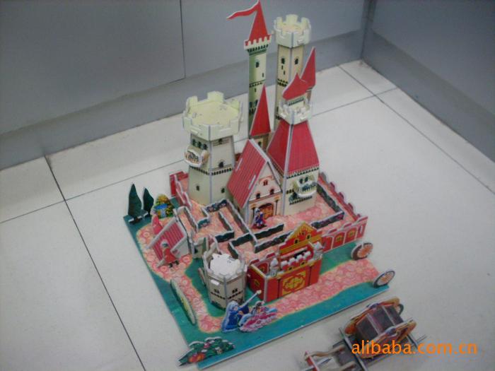 Big 8 bubble template three-dimensional puzzle 3D jigsaw XY631 three little pigs pattern Big 8 bubble template three-dimensional puzzle 3D jigsaw XY631 three little pigs pattern