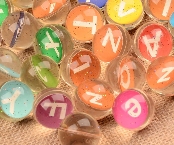 32mm Rubber Bouncy Ball English Letter Paper Card Bouncing Ball 1 Yuan Gashapon Machine Ball Children's Paradise Floating Ball 32mm Rubber Bouncy Ball English Letter Paper Card Bouncing Ball 1 Yuan Gashapon Machine Ball Children's Paradise Floating Ball