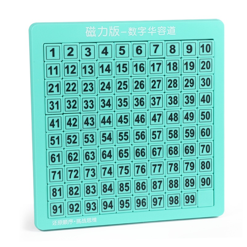 Educational Digital Klotski Logical Thinking Training with Pen Writable Brain Plane Game Toy