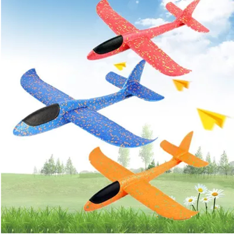 Plane Toy  Soft Aircraft 48cm Drop-Resistant Glider Model EPP Ultra-Light Material Children&#039;s Outdoor Toy Batch