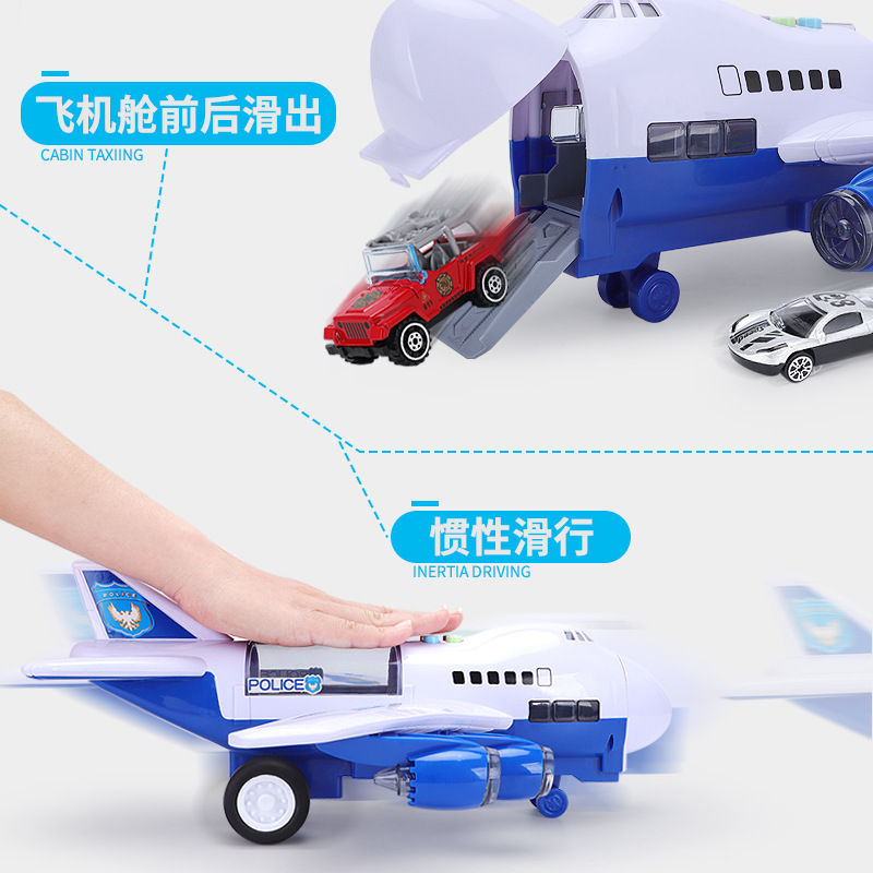 Children toy plane baby boys super-sized music track resistance of Toy Car Simulation Model of Aircraft