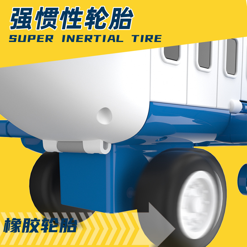 New Deformation Storage Scene Large Plane Children&#039;s Toy Intelligence Development Boys and Girls Inertia Car Model Toy