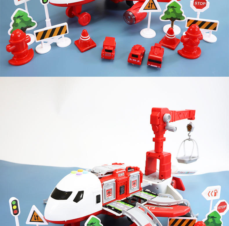 New Deformation Storage Scene Large Plane Children's Toy Intelligence Development Boys and Girls Inertia Car Model Toy New Deformation Storage Scene Large Plane Children's Toy Intelligence Development Boys and Girls Inertia Car Model Toy