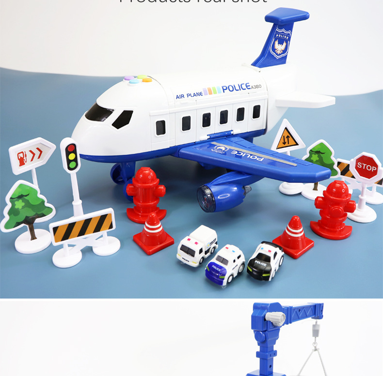 New Deformation Storage Scene Large Plane Children's Toy Intelligence Development Boys and Girls Inertia Car Model Toy New Deformation Storage Scene Large Plane Children's Toy Intelligence Development Boys and Girls Inertia Car Model Toy