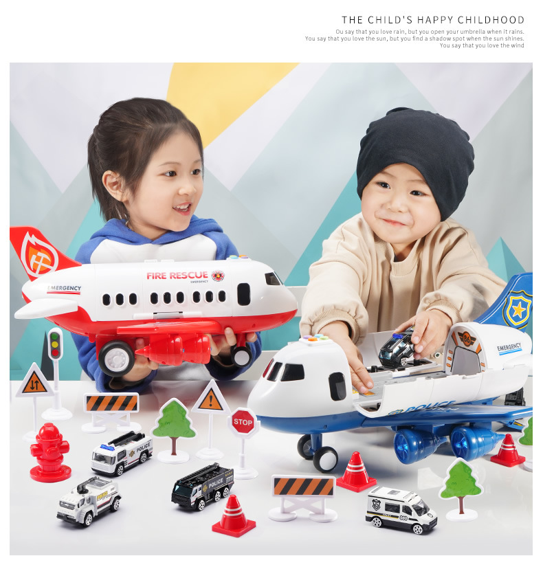 Large Musical Story Track Inertia Children's Toy Plane Artificial Passenger Aircraft Little Plane Toy Large Musical Story Track Inertia Children's Toy Plane Artificial Passenger Aircraft Little Plane Toy