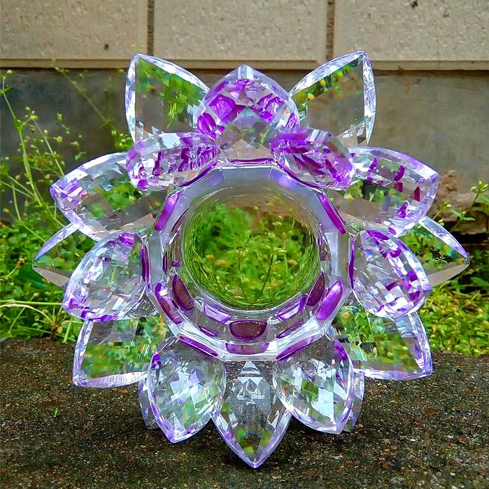 Buddhist Supplies Crystal Lotus Lamp Lamp for Buddha Worship Led Colorful Lantern Buddha Front Lantern Lotus Lantern