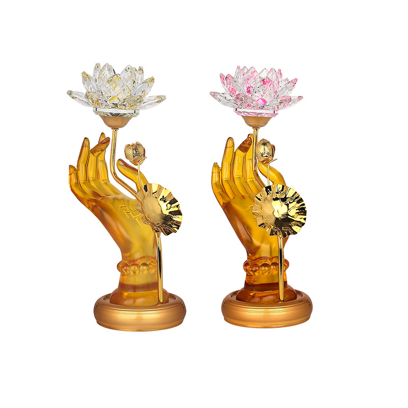 Lotus Lantern  Lamp Buddha Worship Buddha Lamp Lotus Lamp Home Buddha Lamp Temple Buddha Lamp Factory Wholesale