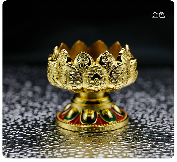 Metal Butter Lamp Holder Lotus Domestic Buddhist Hall Lantern Buddha Worship Lamp Holder Seven Star Light Lotus Lantern Metal Butter Lamp Holder Lotus Domestic Buddhist Hall Lantern Buddha Worship Lamp Holder Seven Star Light Lotus Lantern
