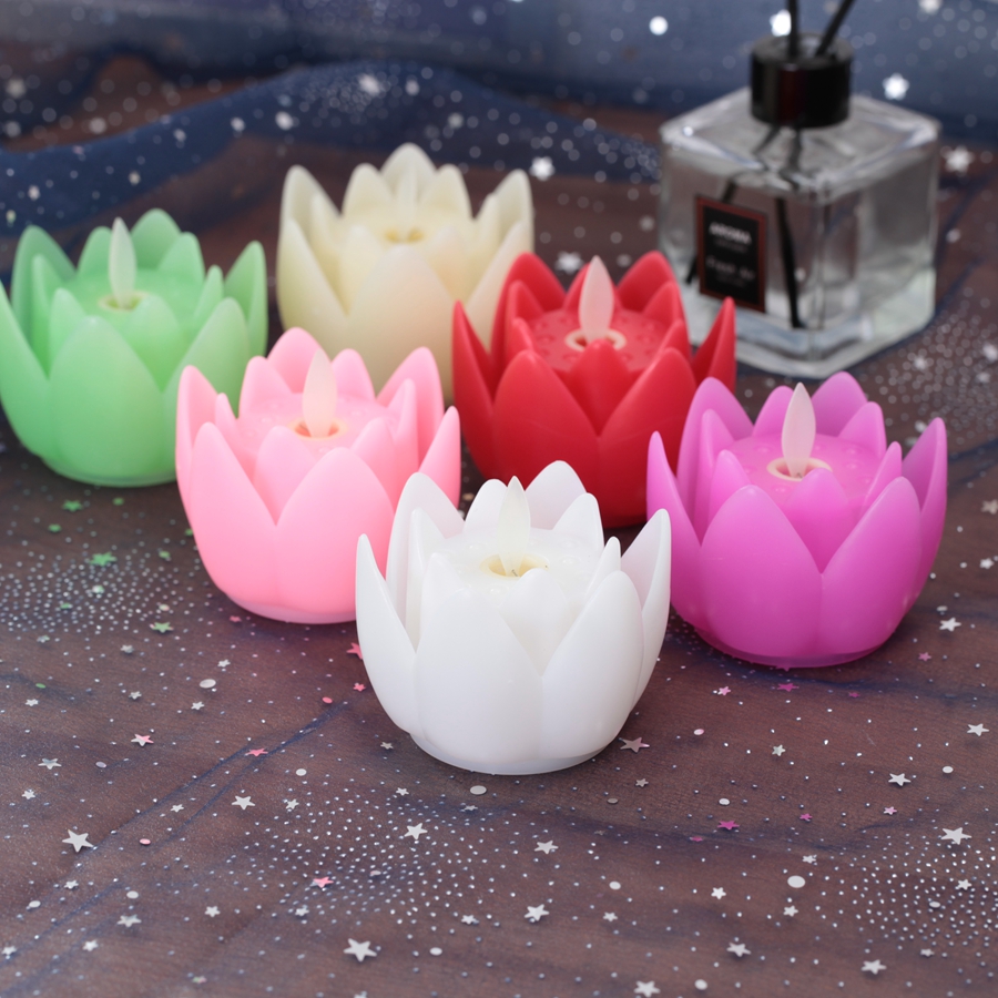 Buddha Worship Lotus Lamp Electronic Luminous Buddhist Activity Lotus Lantern Buddha Worship Lotus Lamp Electronic Luminous Buddhist Activity Lotus Lantern