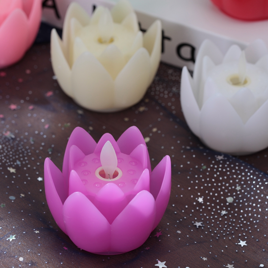 Buddha Worship Lotus Lamp Electronic Luminous Buddhist Activity Lotus Lantern Buddha Worship Lotus Lamp Electronic Luminous Buddhist Activity Lotus Lantern