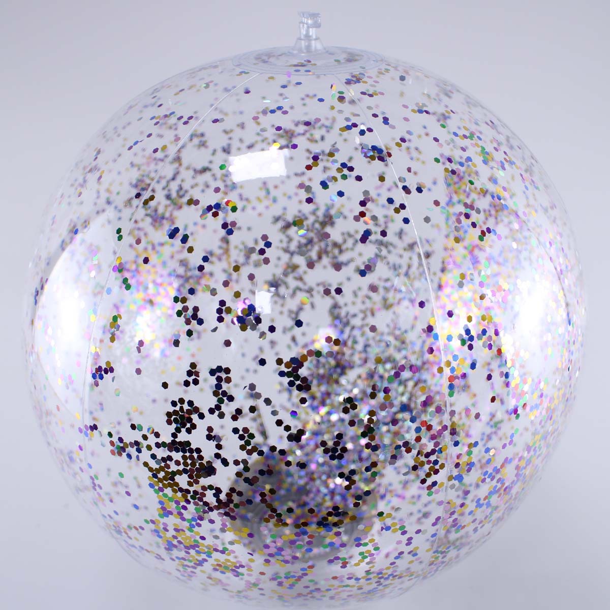 Inflatable toys Cross-Border PVC Inflatable Beach Ball Transparent Sequin Ball Inflatable Beach Ball Toy Perennial Spot