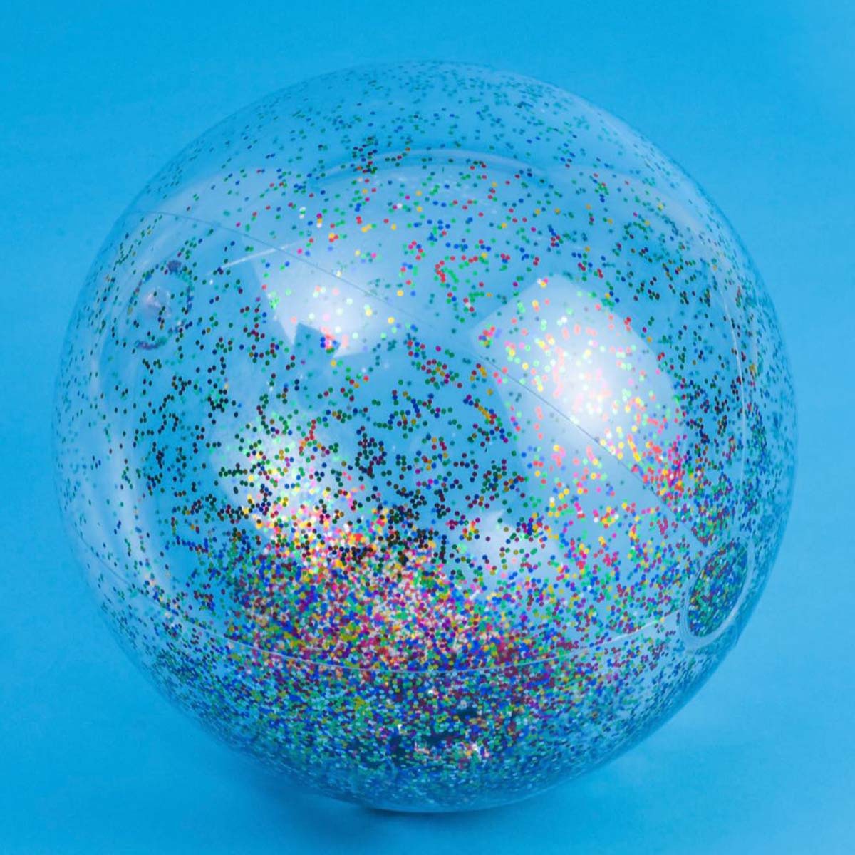Inflatable toys Cross-Border PVC Inflatable Beach Ball Transparent Sequin Ball Inflatable Beach Ball Toy Perennial Spot