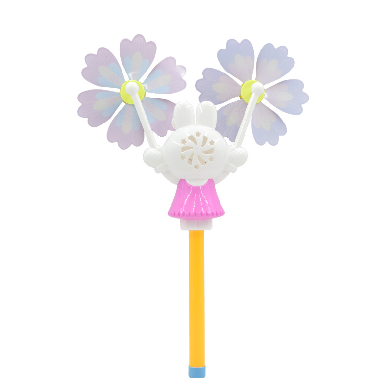 Windmill  Children&#039;s Toy Rabbit Cartoon Windmill Beach Night Market Stall Supply Kindergarten Prizes Scenic Spot