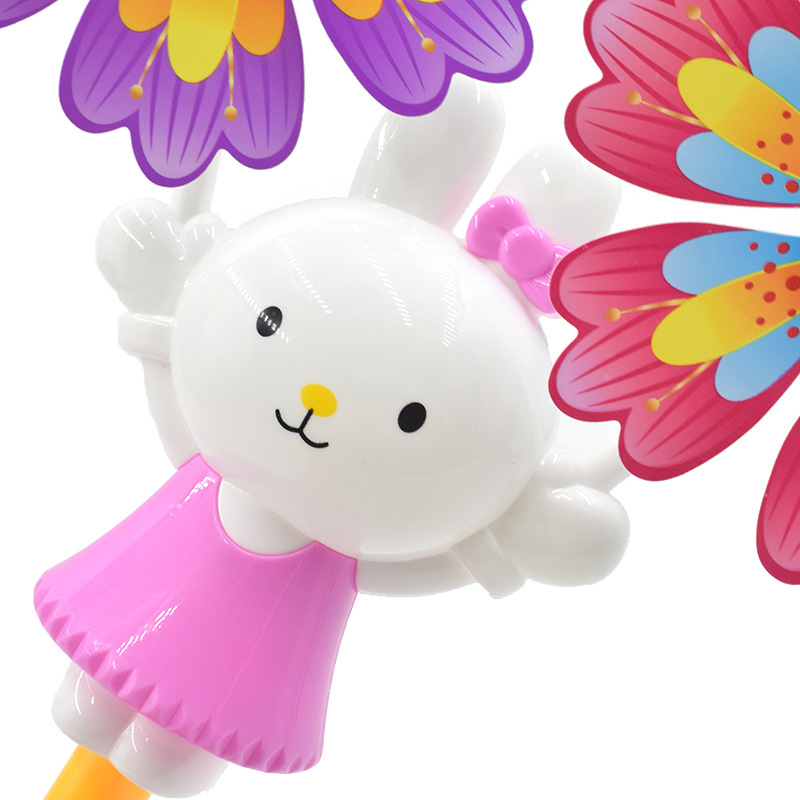 Windmill  Children's Toy Rabbit Cartoon Windmill Beach Night Market Stall Supply Kindergarten Prizes Scenic Spot