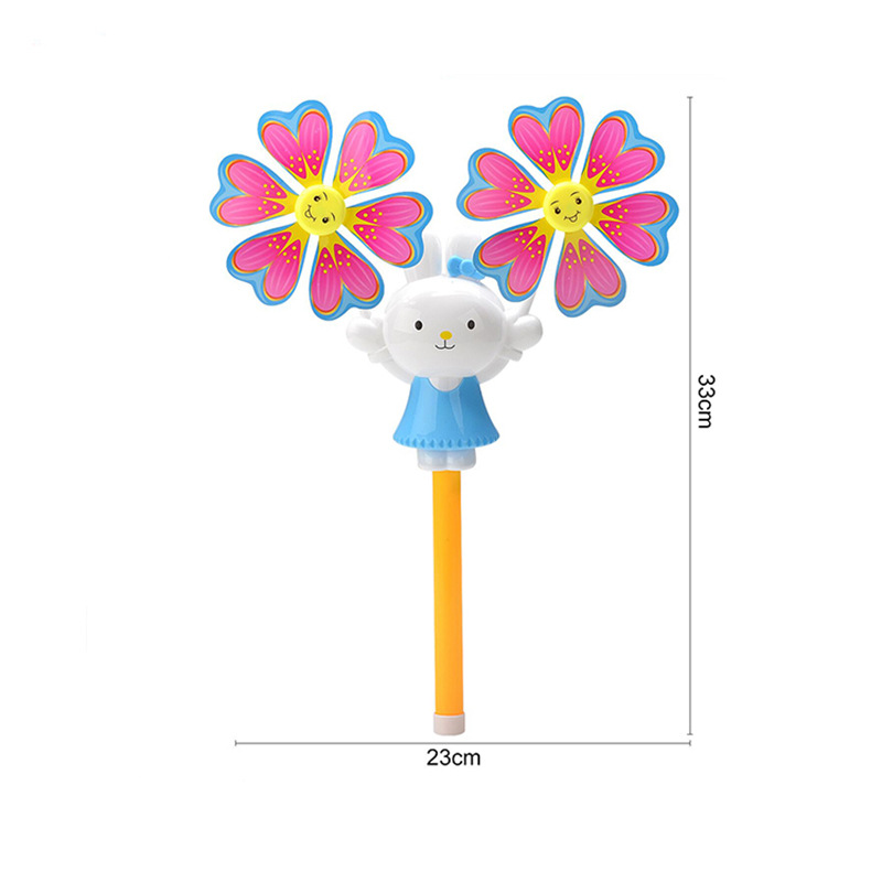 Windmill  Children&#039;s Toy Rabbit Cartoon Windmill Beach Night Market Stall Supply Kindergarten Prizes Scenic Spot