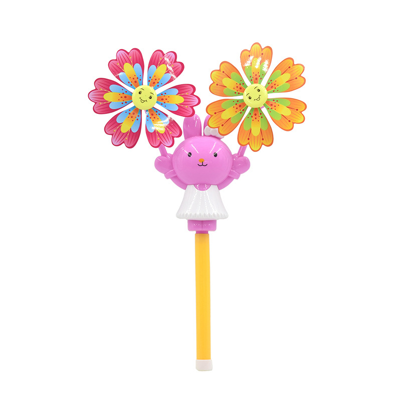 Windmill  Children's Toy Rabbit Cartoon Windmill Beach Night Market Stall Supply Kindergarten Prizes Scenic Spot