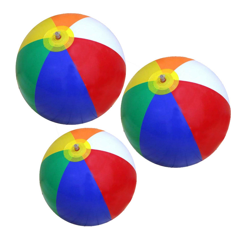 Beach Toy 30cm Color Inflatable Ball Children&#039;s Water Ball 6 Color Beach Toy Ball Beach Ball
