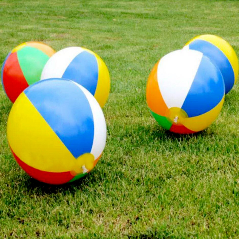 Beach Toy 30cm Color Inflatable Ball Children's Water Ball 6 Color Beach Toy Ball Beach Ball
