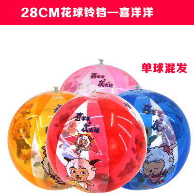 Beach Toy 30cm Color Inflatable Ball Children&#039;s Water Ball 6 Color Beach Toy Ball Beach Ball