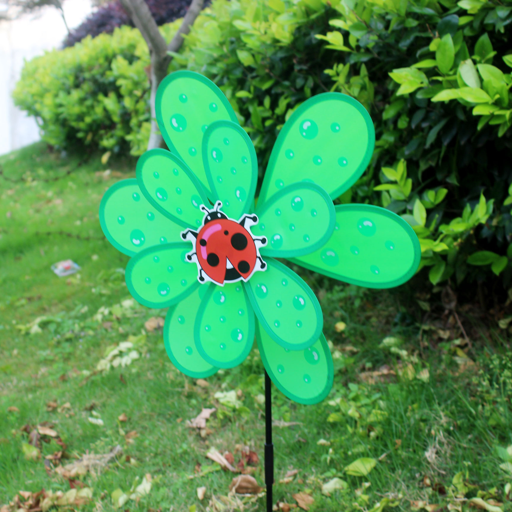 Double-Layer Sequined Windmill Cartoon Colorful Children's Park DIY Stall Beach Night Market Toys Yiwu Toy Supply