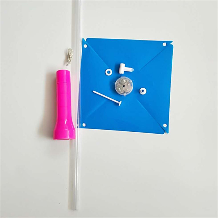 Double-Layer Sequined Windmill Cartoon Colorful Children's Park DIY Stall Beach Night Market Toys Yiwu Toy Supply