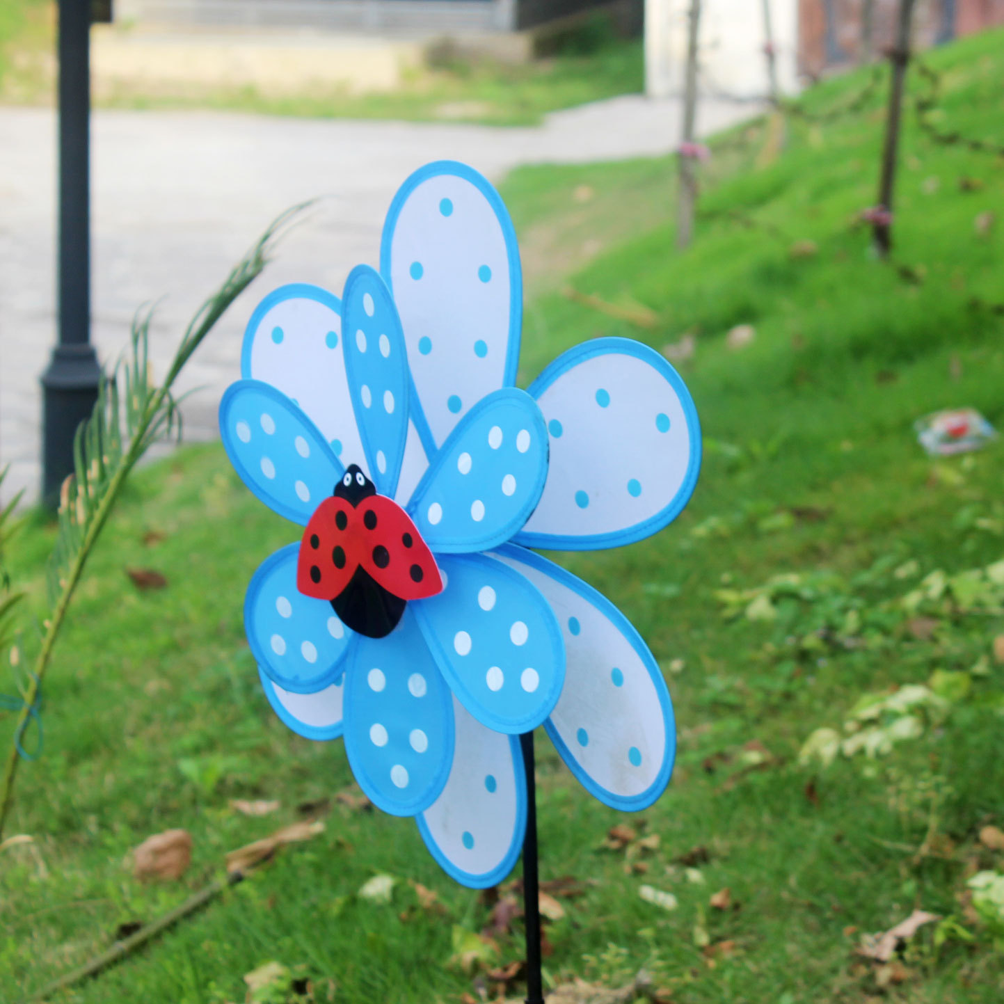 Double-Layer Sequined Windmill Cartoon Colorful Children's Park DIY Stall Beach Night Market Toys Yiwu Toy Supply