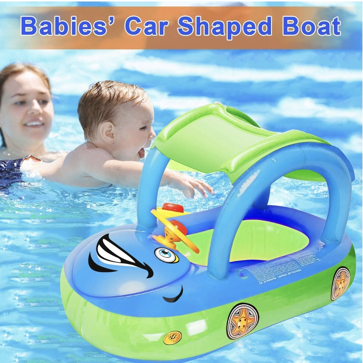 Factory Customized PVC Inflatable Toy Car Water Pool Beach with Beach Toy