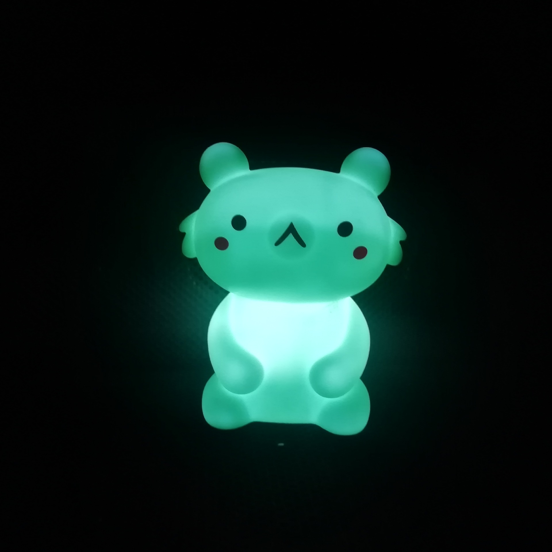 New unique gift cartoon bear silica gel lamp children bedside small night lamp decompression hand knead clap lamp