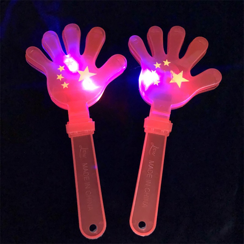 National Flag Palm Racket 28cm National Flag Luminous Clapping Device the Five-Starred Red Flag Clap Hand National Day Cheering Props Wholesale National Flag Palm Racket 28cm National Flag Luminous Clapping Device the Five-Starred Red Flag Clap Hand National Day Cheering Props Wholesale