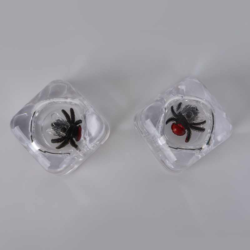 Whole-Person Trick Toy Simulation Ice Cube Worm Fly Caterpillar Scary Prank Ice with Insect