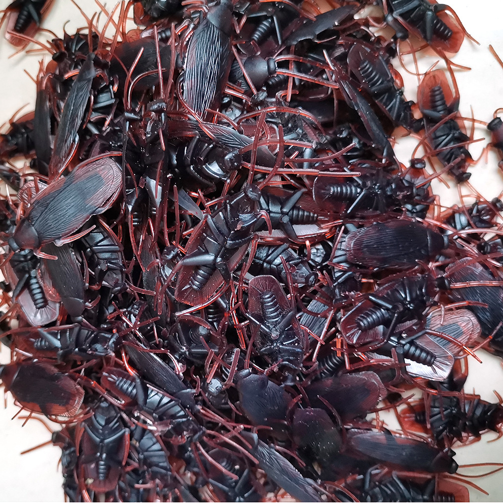 April Fool's Day Simulation Cockroach Xiaoqiang Trick Funny Disgusting Scary Toy Prank Props from AliExpress
