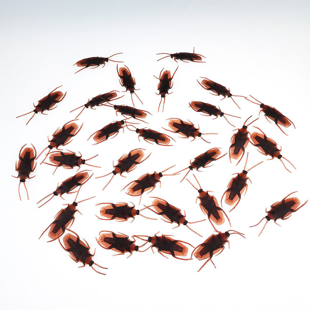 April Fool's Day Simulation Cockroach Xiaoqiang Trick Funny Disgusting Scary Toy Prank Props from AliExpress