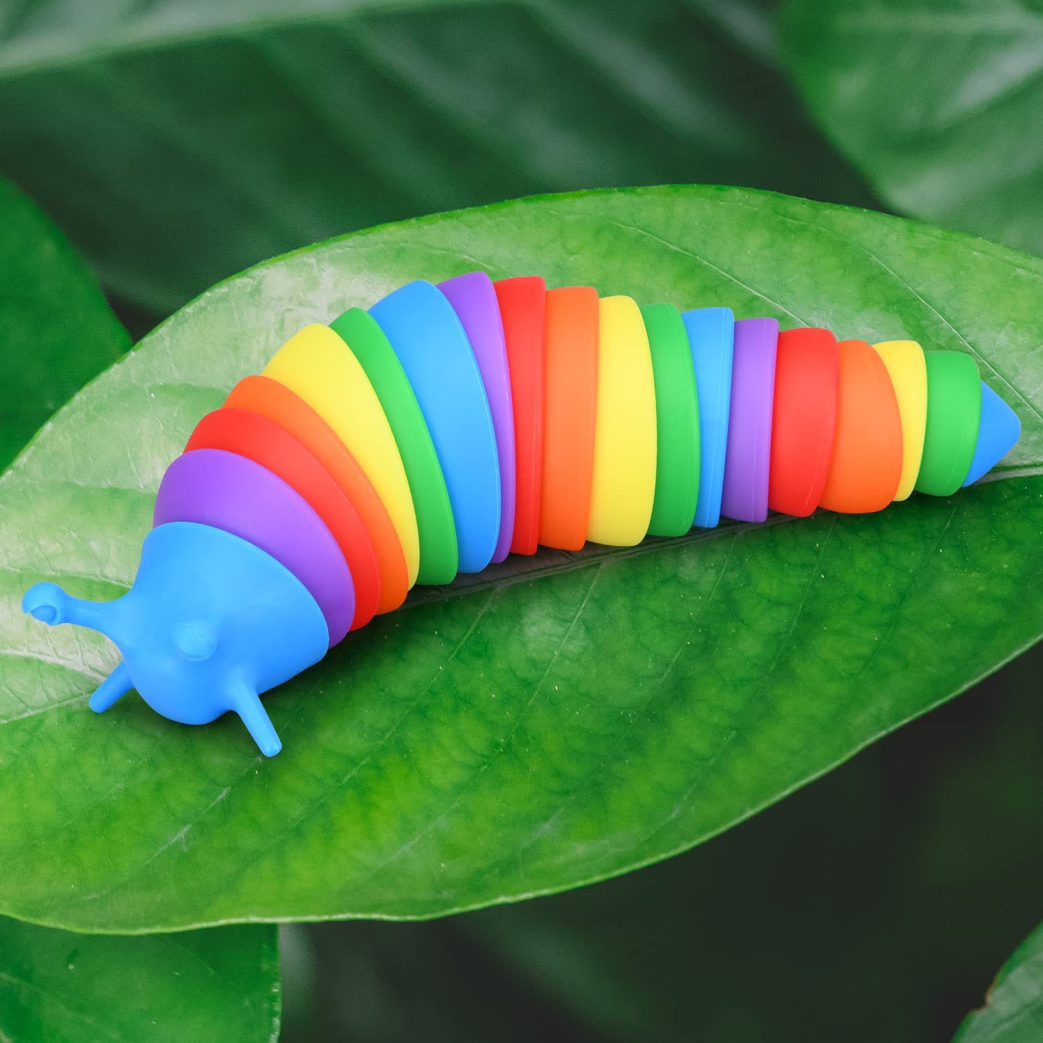 Decompression Slug Snail Twisting Children's Toy Fidget Slug Slug Prank Decompression Rainbow Worm