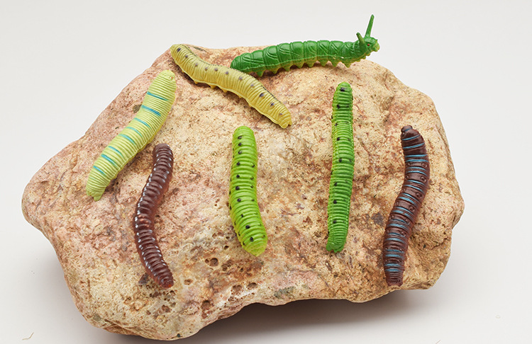 prank Toy Simulation Caterpillar Cabbage Insect Crawling Insect Animal Model Prank Trick Whole Person Scared Toy