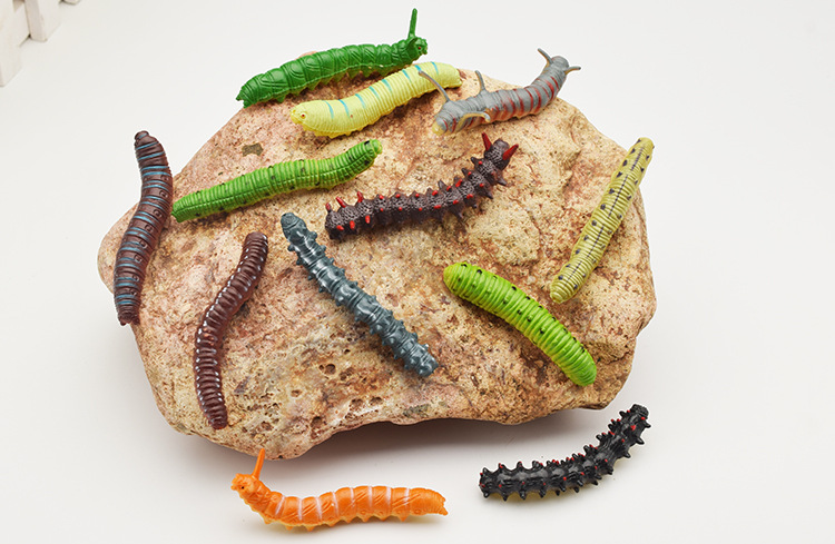 prank Toy Simulation Caterpillar Cabbage Insect Crawling Insect Animal Model Prank Trick Whole Person Scared Toy