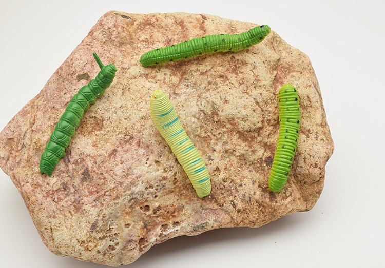 prank Toy Simulation Caterpillar Cabbage Insect Crawling Insect Animal Model Prank Trick Whole Person Scared Toy