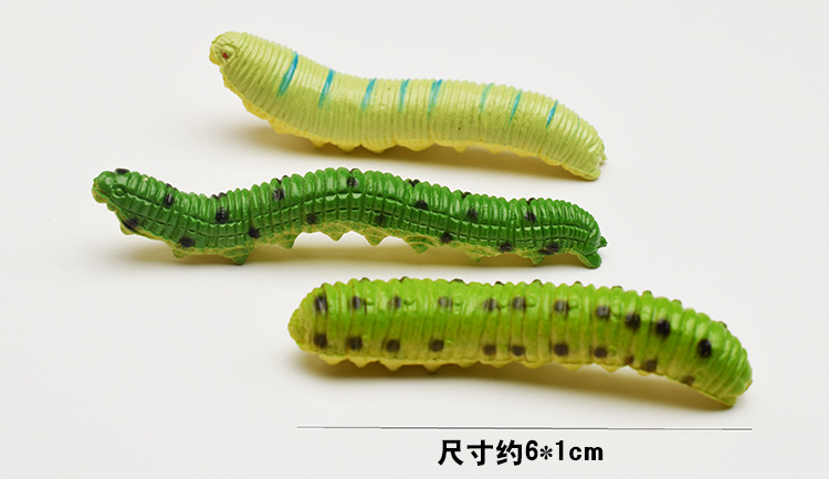 prank Toy Simulation Caterpillar Cabbage Insect Crawling Insect Animal Model Prank Trick Whole Person Scared Toy