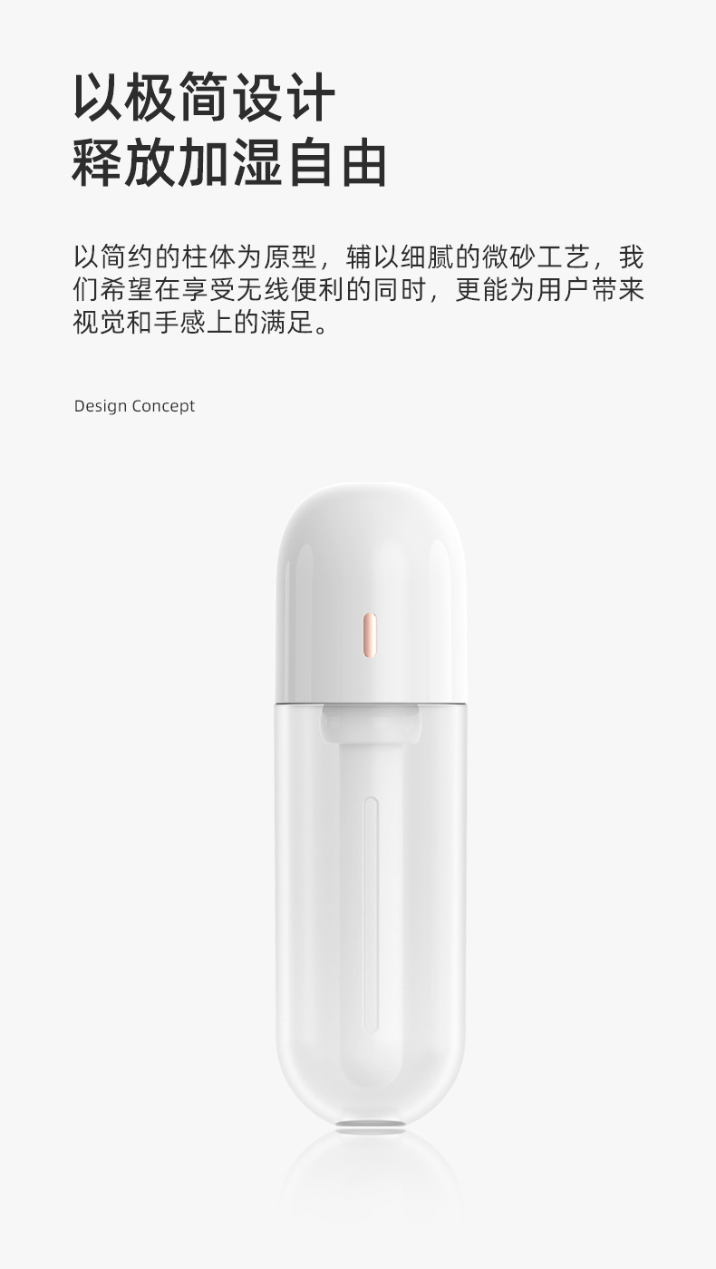 Creative Maruko Mini Wireless Humidifier Charging Household Desk Humidifier Car USB Small Water Replenishing Instrument