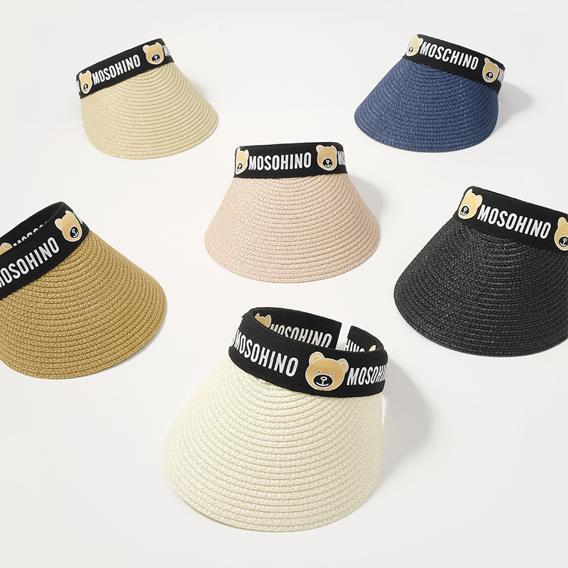 Summer New Pure Color Cartoon Expression Casual Children Bucket Hat Sun Protection Sunshade Outdoor Maruko