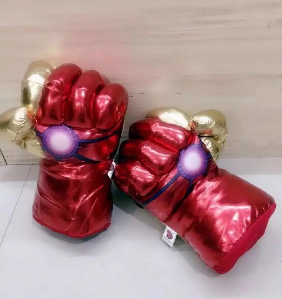 Avengers movie spider-man iron man hulk stone kills infinity boxing glove plush toy Avengers movie spider-man iron man hulk stone kills infinity boxing glove plush toy