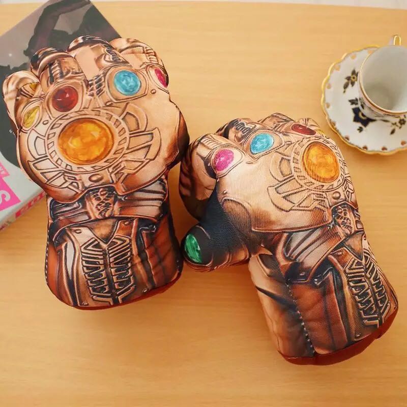 Avengers movie spider-man iron man hulk stone kills infinity boxing glove plush toy Avengers movie spider-man iron man hulk stone kills infinity boxing glove plush toy