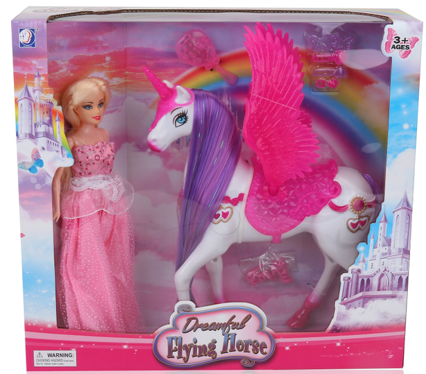Electric Horse Tail Strop Music Light Girl Toy Play House Toy Pegasus Barbie Electric Horse Tail Strop Music Light Girl Toy Play House Toy Pegasus Barbie
