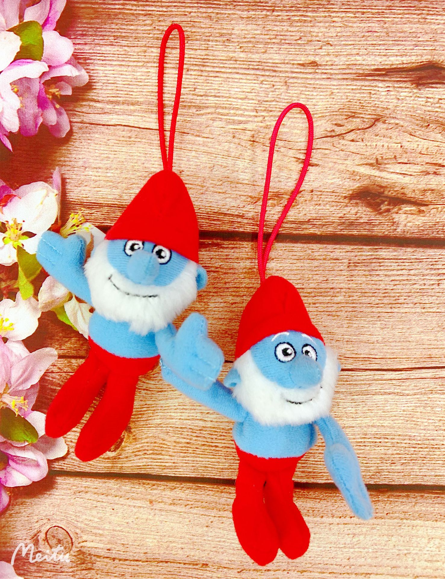 Smurfs Factory Direct Sales with Rope Blue Elf Keychain Plush Toy Cute Doll Small Pendant Doll Backpack Decorations Smurfs Factory Direct Sales with Rope Blue Elf Keychain Plush Toy Cute Doll Small Pendant Doll Backpack Decorations