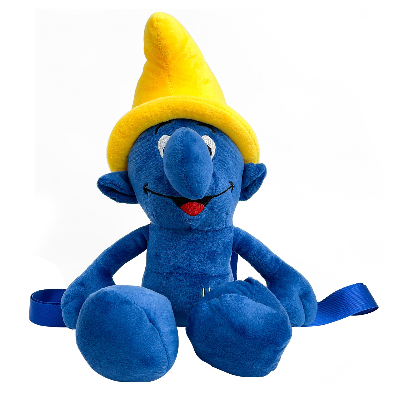 Smurfs Cartoon Blue Elf Children&#039;s Backpack Men&#039;s and Women&#039;s Baby&#039;s Doll Doll Bag Cute Children&#039;s Plush Toy Backpack