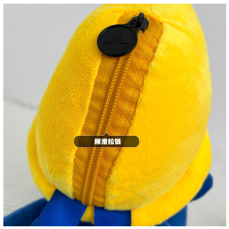 Smurfs Cartoon Blue Elf Children's Backpack Men's and Women's Baby's Doll Doll Bag Cute Children's Plush Toy Backpack