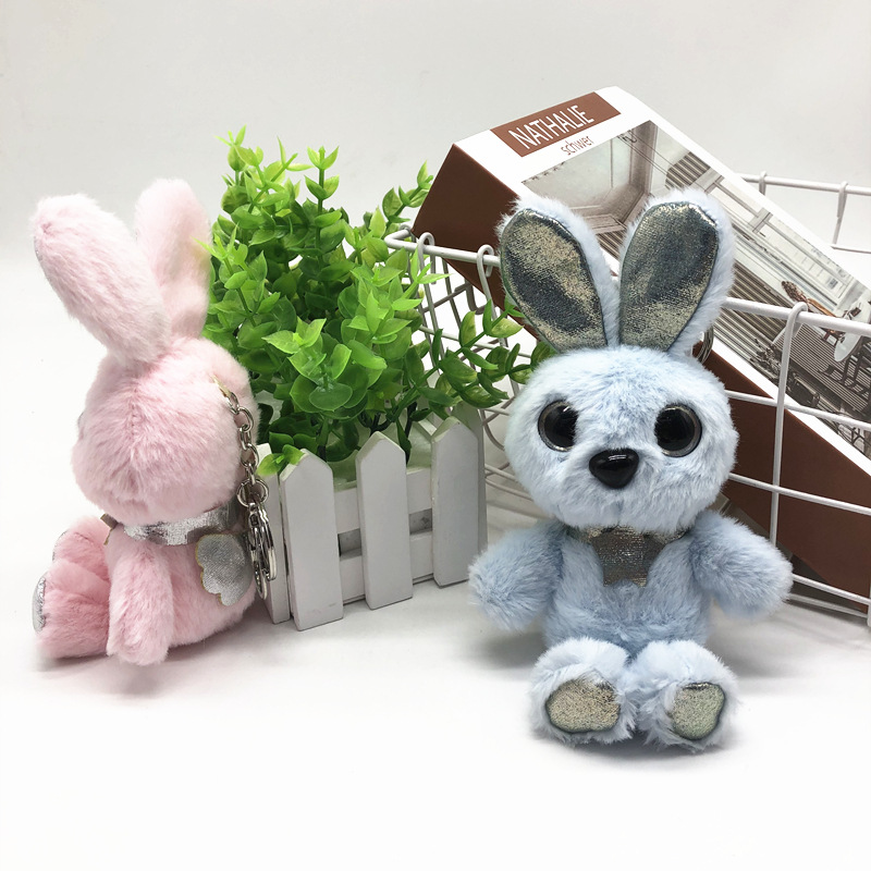 Cute Angel Elf Rabbit Plush Toy Key Chain Bunny Pendant Pendant Ornaments for Couple Smurfs Cute Angel Elf Rabbit Plush Toy Key Chain Bunny Pendant Pendant Ornaments for Couple Smurfs